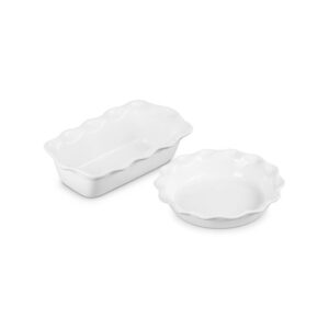 Heritage Pie Dish and Fluted Loaf Pan Set