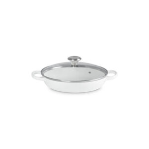 Enameled Cast Iron Signature Round Braiser with Glass Lid