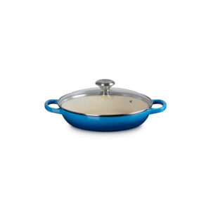 Enameled Cast Iron Signature Round Braiser with Glass Lid