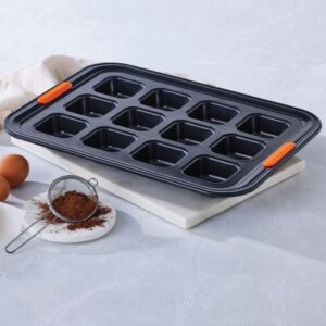 Non-stick Metal Bakeware 12-Cup Brownie Pan
