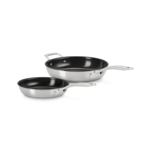 Essential Stainless Steel Non-stick 2-Piece Frying Pan Set