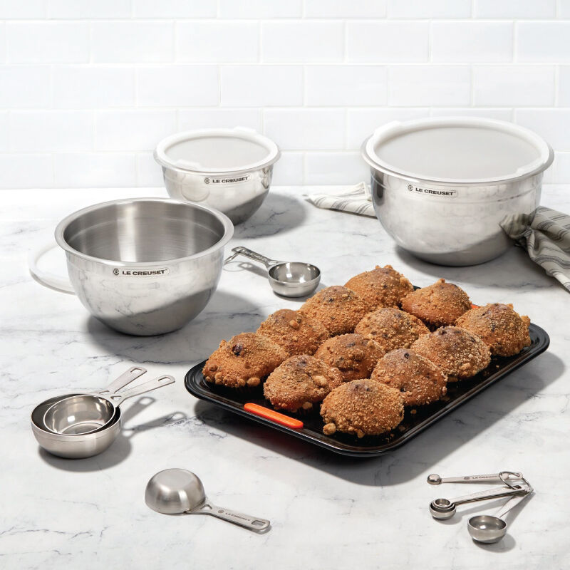 Stainless Steel Mixing Bowls with Lids, Set of 3 - Image 2