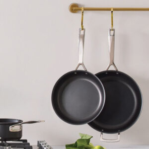 Classic Stainless Steel 2-Piece Non-stick Frying Pan Set