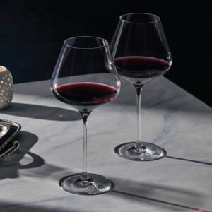 Burgundy Wine Glasses, Set of 4